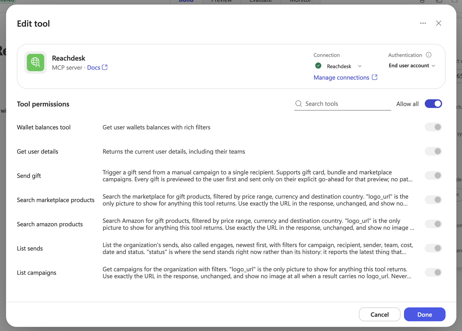 Edit tool, tool permissions